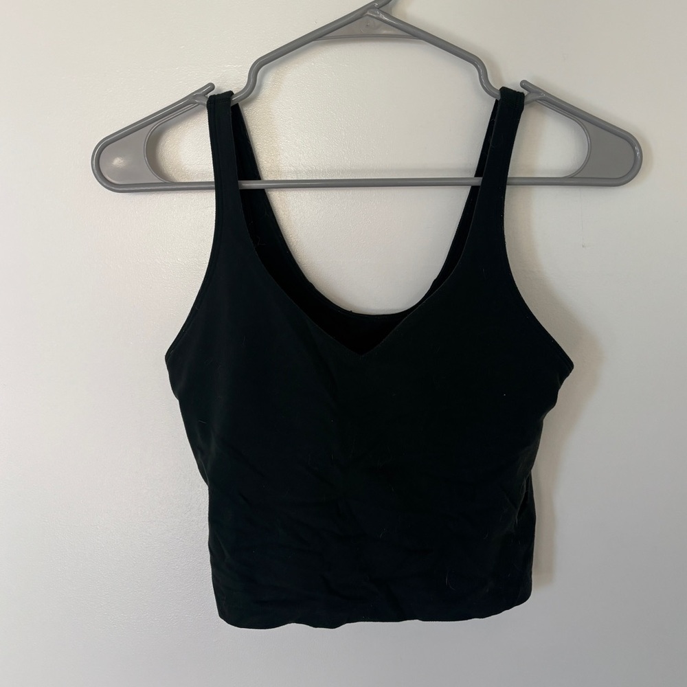 Forest Green Lululemon Align Tank Top with Built In Sports Bra
